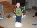 Bowl full of balancing act.