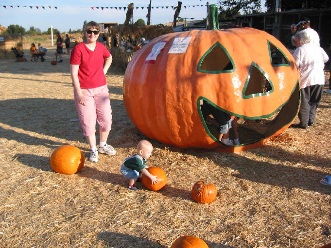 Fun at the pumpkin patch